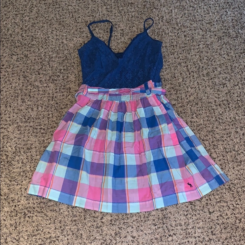 Blue and Pink Plaid Sundress